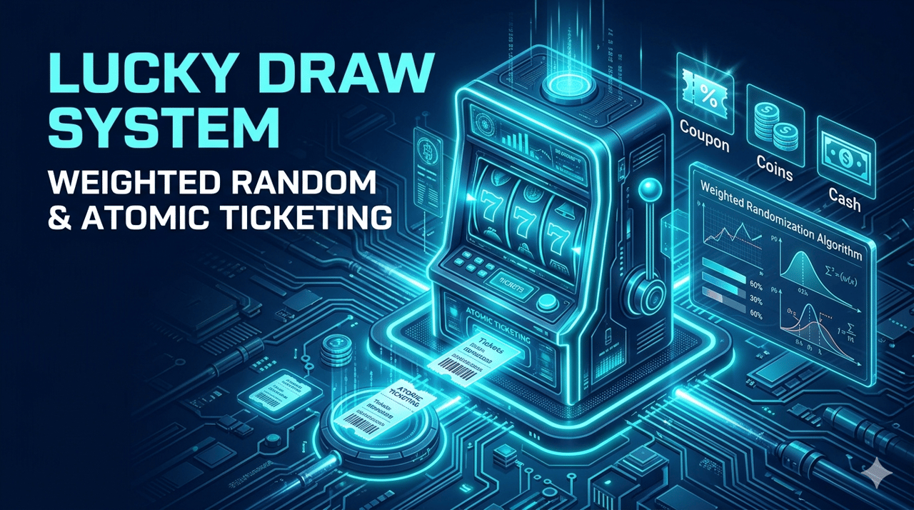 LuckyDrawService 抽奖系统：加权随机 + 原子化票务引擎