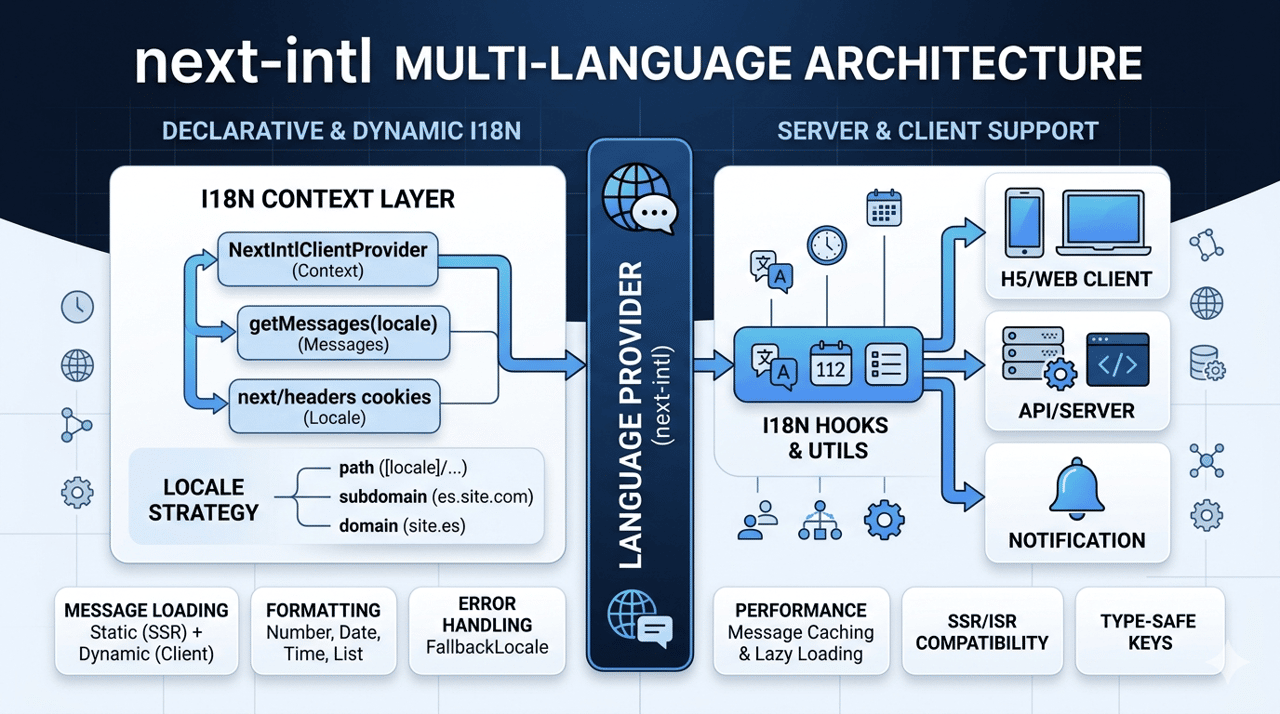admin-next LanguageProvider——向后兼容的 next-intl 桥接层