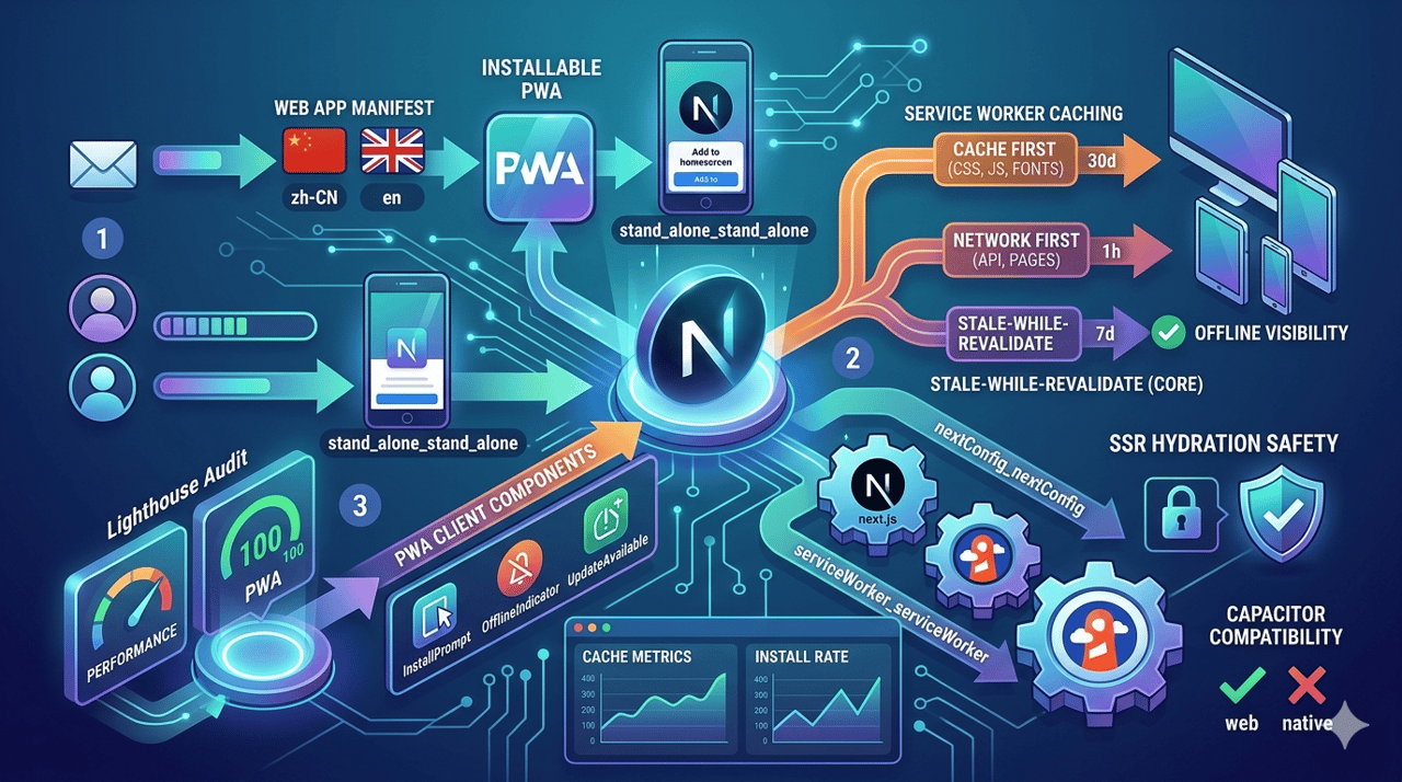 Next.js PWA 实战：一步步实现可安装离线博客