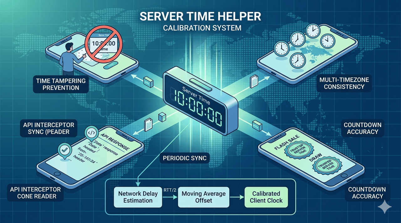 ServerTimeHelper: 时间校准 + 倒计时——服务端时间同步系统