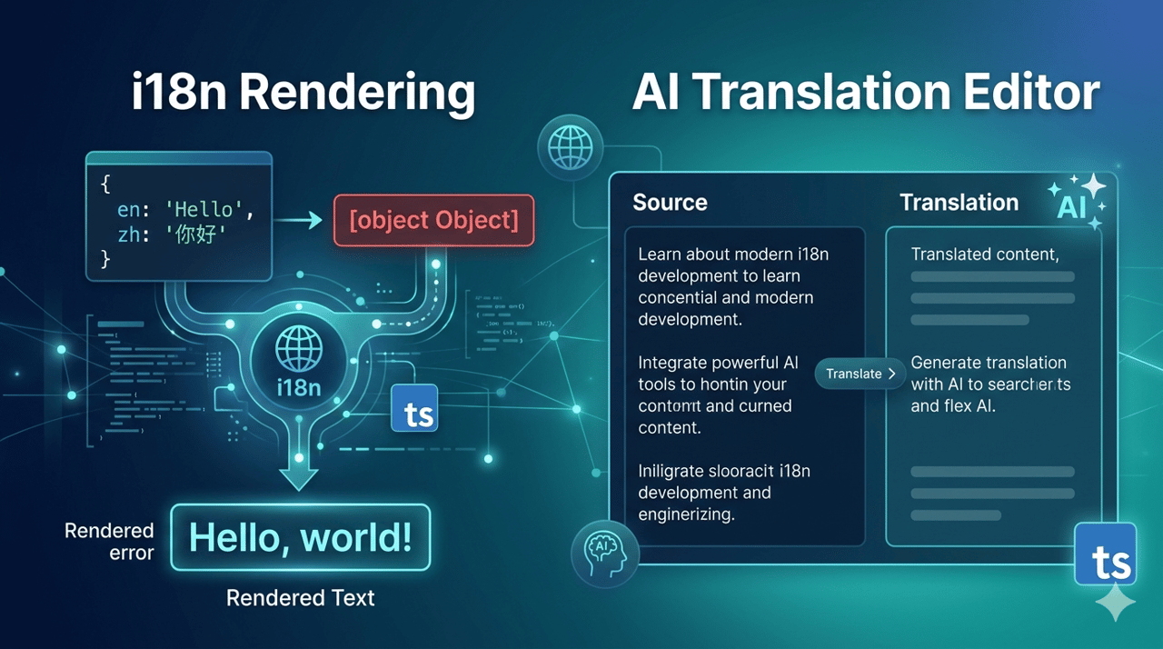 多语言渲染与编辑器：解决 [object Object] 与 AI 翻译编辑