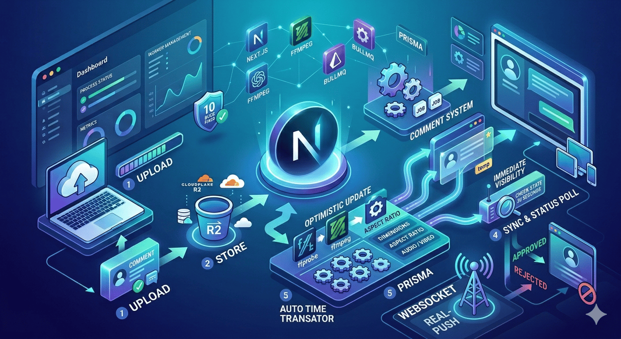 Next.js 博客评论系统：从 AI 审核到乐观更新的完整架构