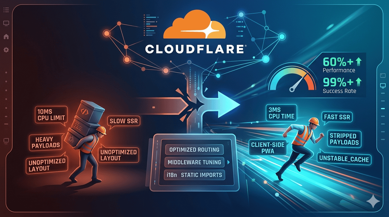 Cloudflare Workers CPU 时间限制排查与优化实战