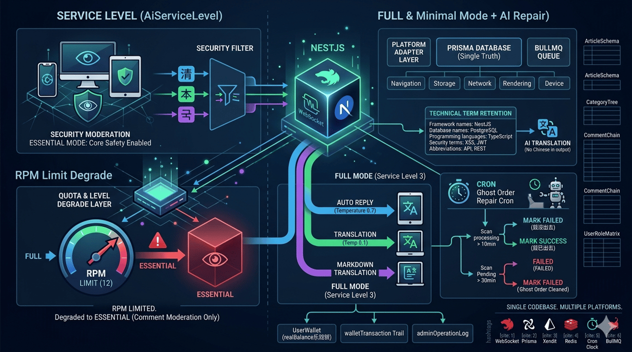 Gemini AI 生产级集成：四层熔断降级与三重配额控制