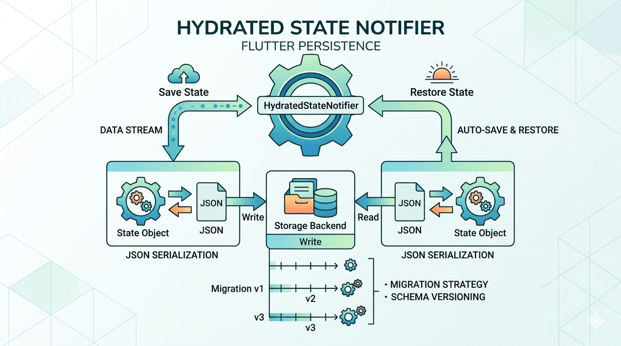 HydratedStateNotifier: Flutter 中的抽象状态持久化