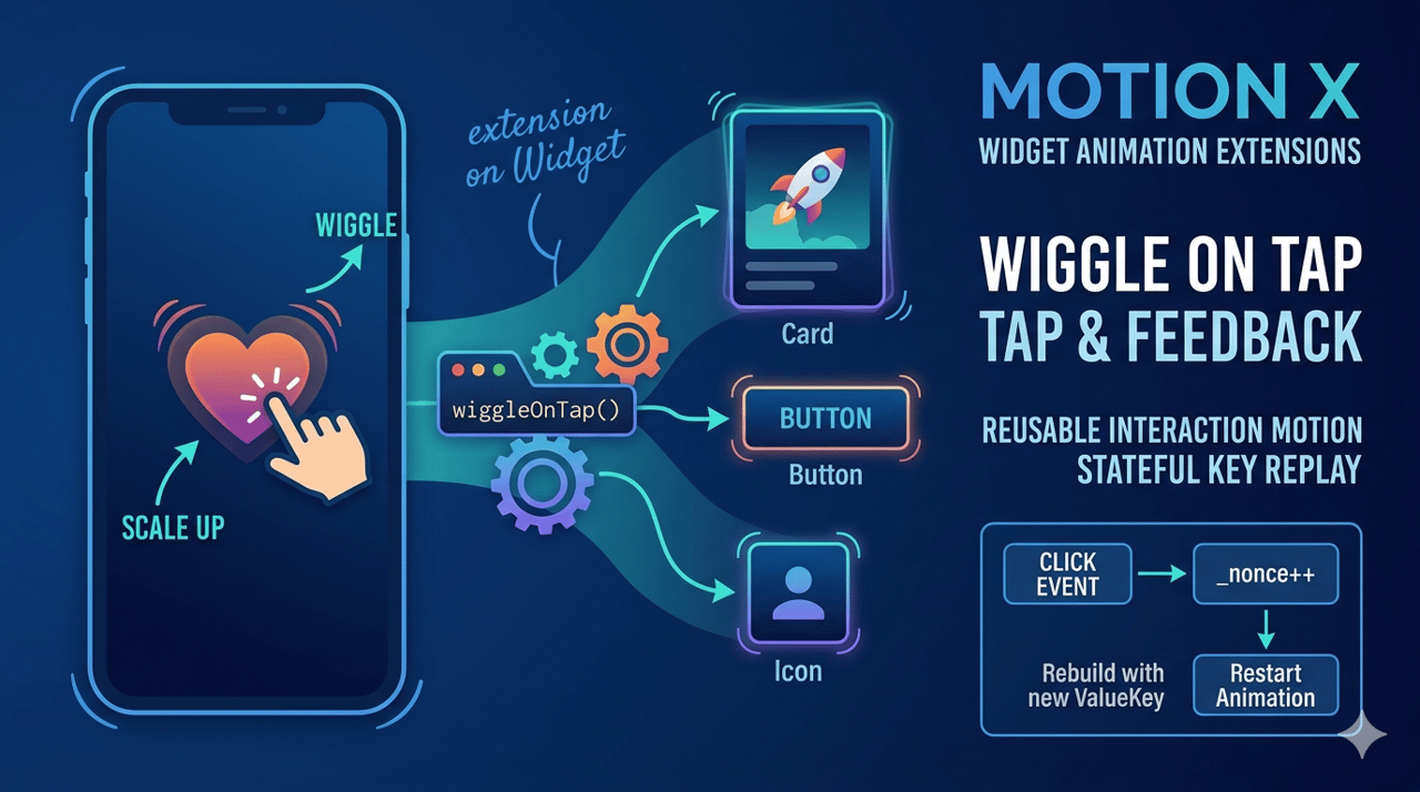 MotionX: Widget 动画扩展 + WiggleOnTap——点击抖动与放大