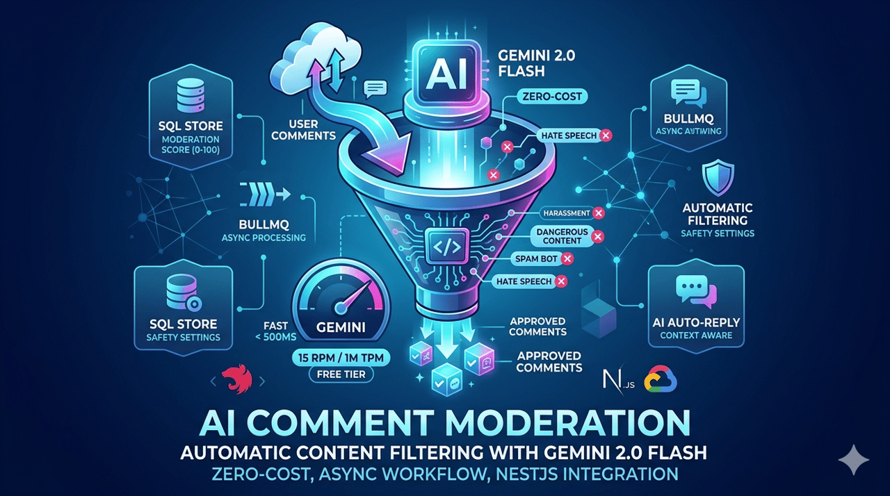 AI 评论审核：Gemini 2.0 Flash 零成本实现自动内容过滤