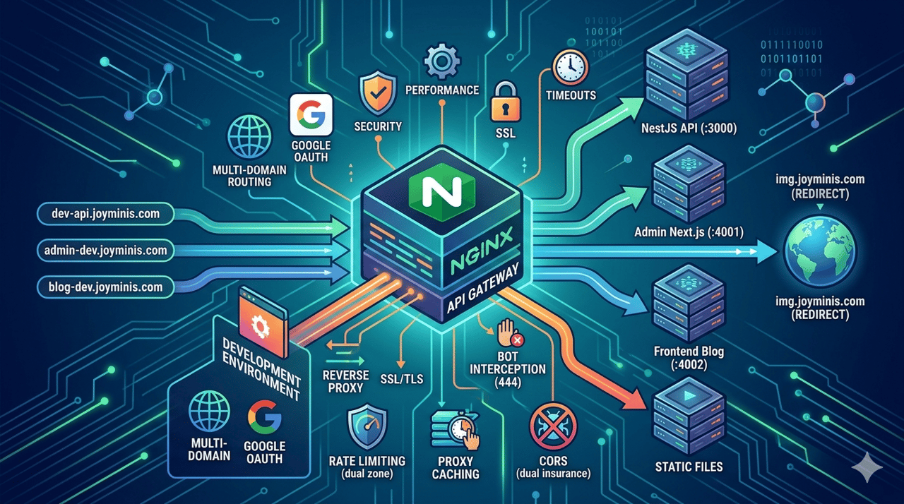 Nginx API 网关：从开发多域名到生产级安全与性能的全面实践