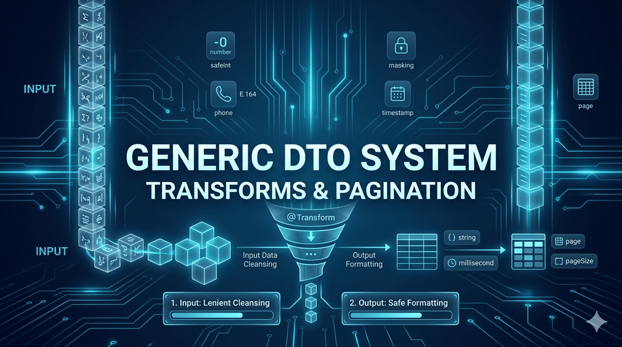 通用 DTO 系统：Transform 装饰器工厂 + 分页 DTO