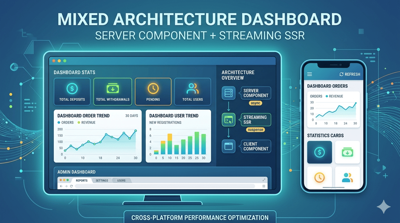 仪表盘 & 数据统计系统：Server Component + Streaming SSR 混合架构